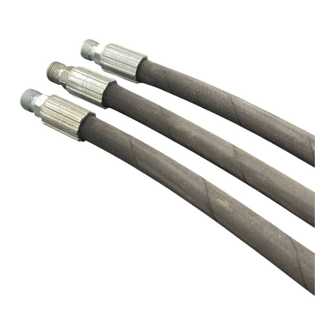 185 Juego De 3 Mangueras Hidráulicas Con Terminales Rosca 3/4 - Image 1