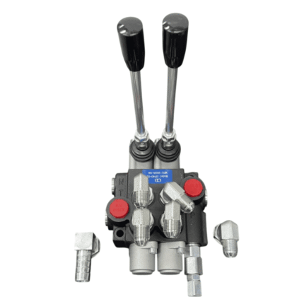 Comando Hidráulico 2 Palancas 80l + Adaptadores 3/4